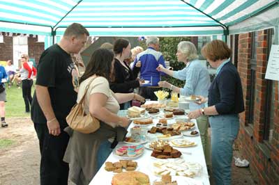 The fare in the Tea Tent was somewhat more modern tha the 1940s! 